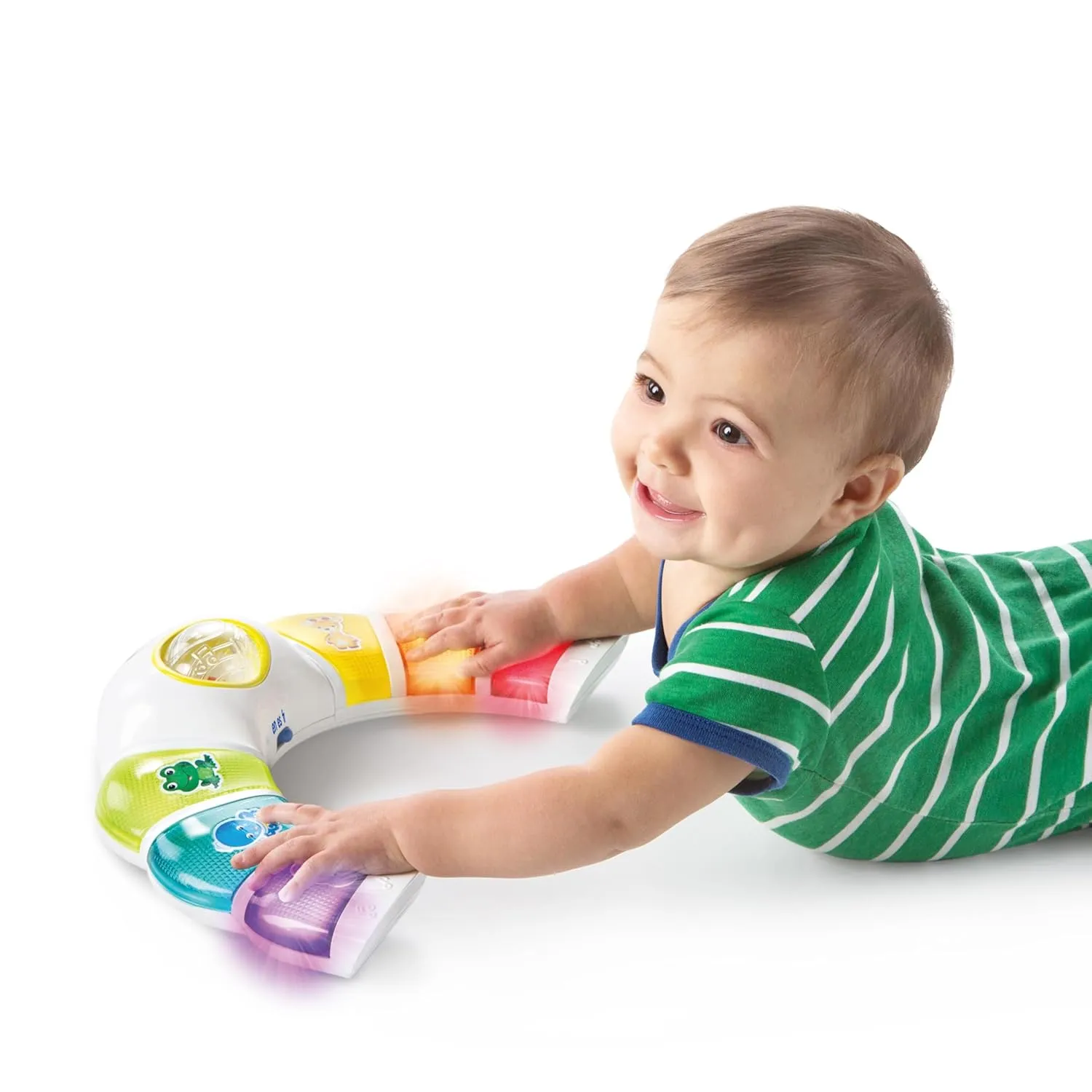 Baby Einstein Glow & Discover Light Bar Musical Activity Station and Tummy Time Toy, Montessori Cause and Effect Early Learning for 3-36 months