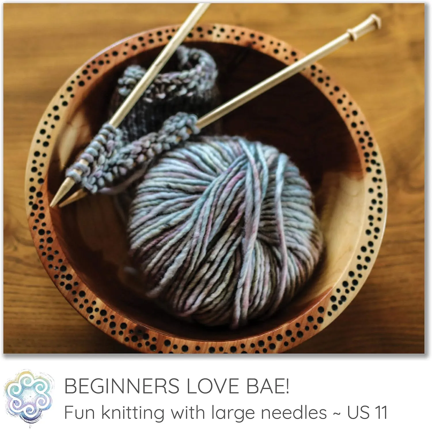 BAE by Living Dreams Yarn. Cuddly, Strong & Super Soft for Next to Skin Winter Knits. 100% Extrafine Merino Bulky Roving Yarn, Crush