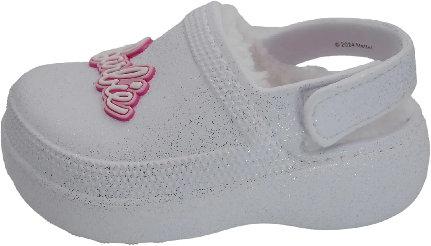 Barbie Toddler Girls' Faux Fur Lined Clogs with Adjustable Strap – Comfortable, Cozy, and Stylish Slip-On Shoes