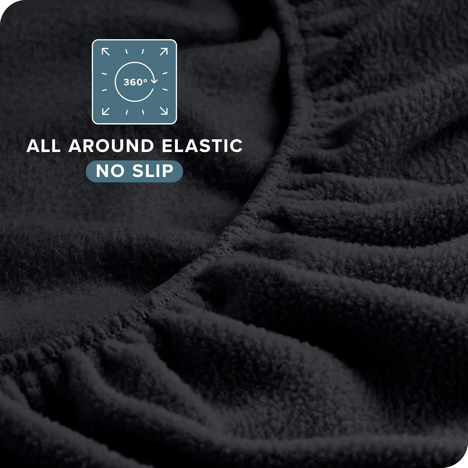 Bare Home Super Soft Fleece Sheet Set - Twin Size - Extra Plush Polar Fleece, No-Pilling Bed Sheets - All Season Cozy Warmth (Twin, Black)