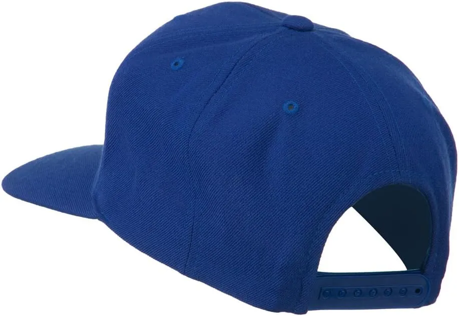 Big Diamond Embroidered Flat Bill Cap