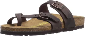 Birkenstock Women's Mayari Oiled Leather, Habana, 38 EU/7-7.5 N US