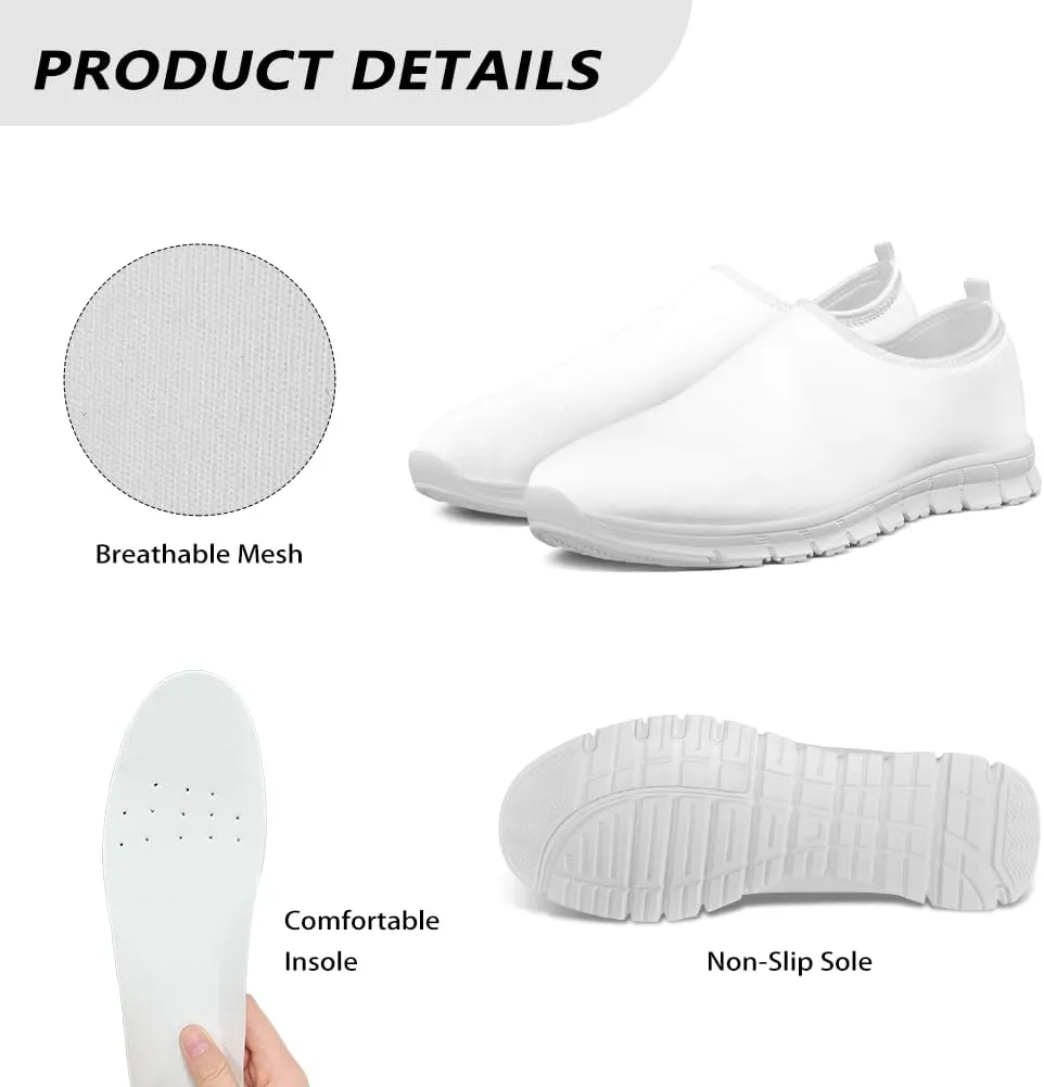 Biyejit Lightweight Shoes Slip on Sneakers for Women with Flexible Outsole Loafers Women Footwear Sockless Wear Flats