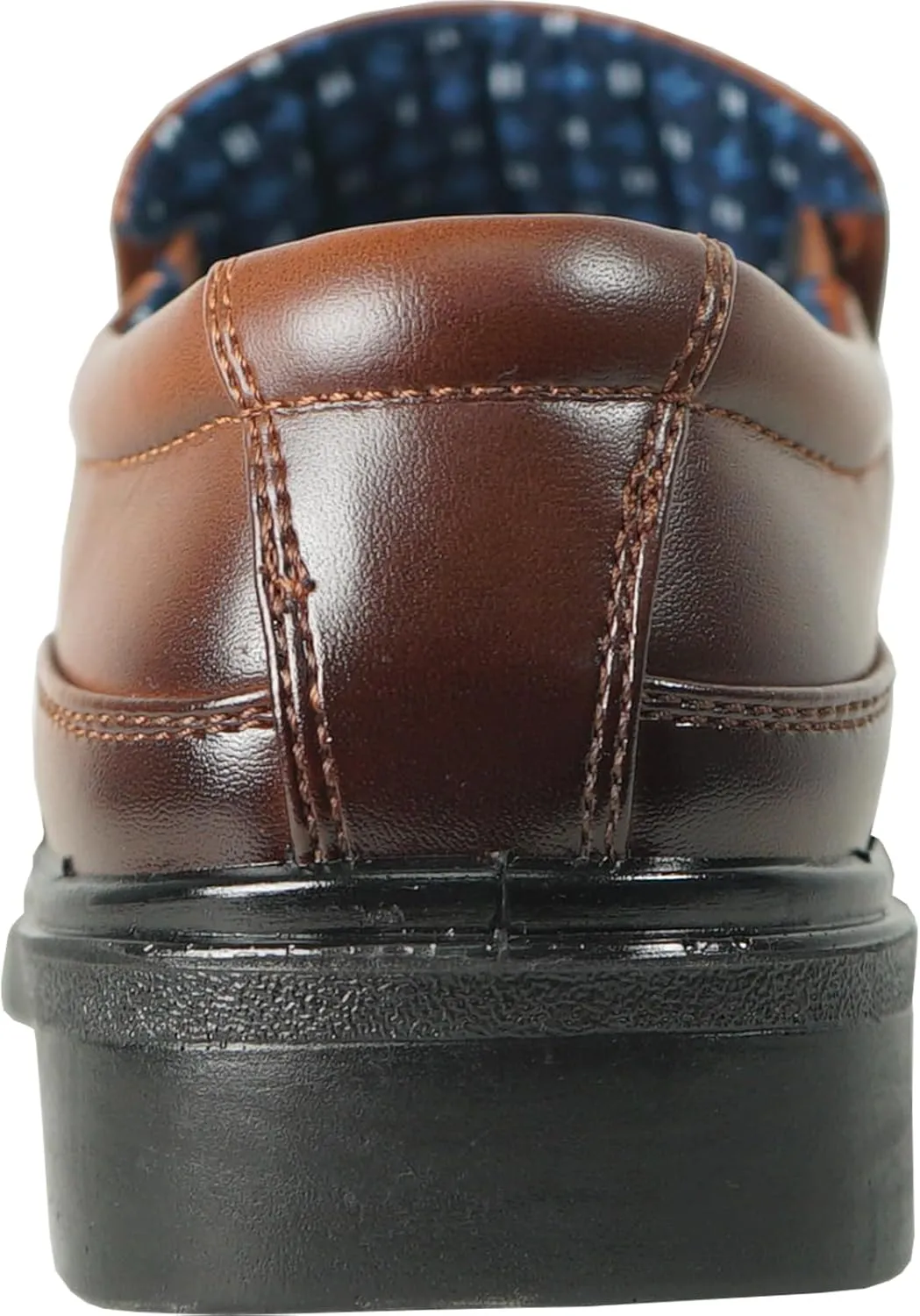 bravo! Boy Classic Slip-on Loafer and Lace-up Oxford William Kid Dress Shoe School Uniform with Removable Insole and Square Toe Black Brown Black Patent