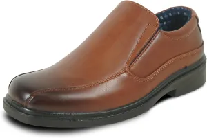bravo! Boy Classic Slip-on Loafer and Lace-up Oxford William Kid Dress Shoe School Uniform with Removable Insole and Square Toe Black Brown Black Patent