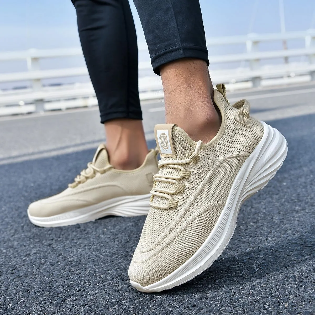 Breathable Mesh Casual Chunky Sneakers Lightweight Road Running Jogging Walking Shoes