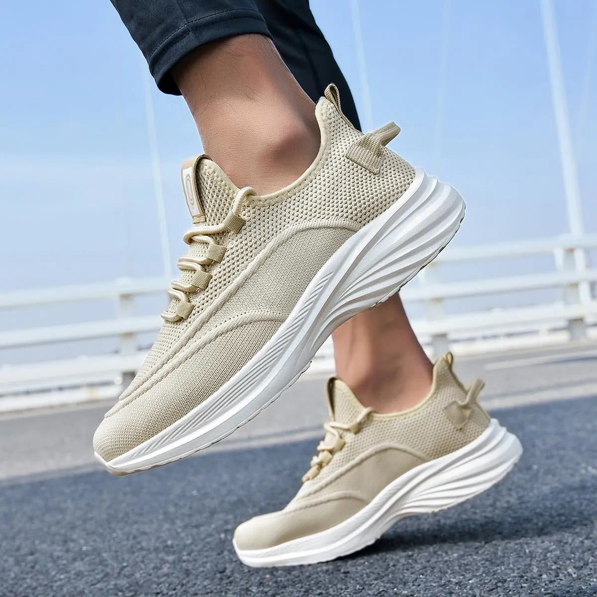 Breathable Mesh Casual Chunky Sneakers Lightweight Road Running Jogging Walking Shoes