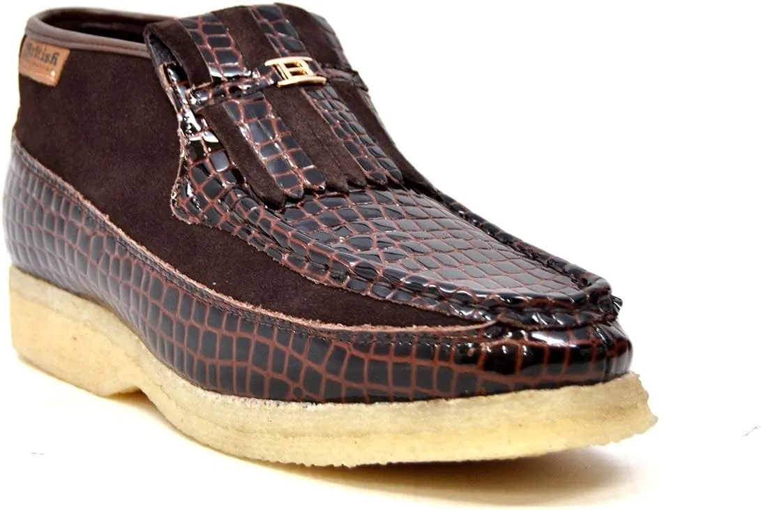 British Collection - Apollo Croc and Suede Men Slip on Shoes