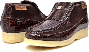 British Collection - Apollo Croc and Suede Men Slip on Shoes