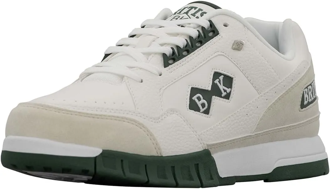 British Knights Men's Metros Sneaker, White/Off White/Pine, 10