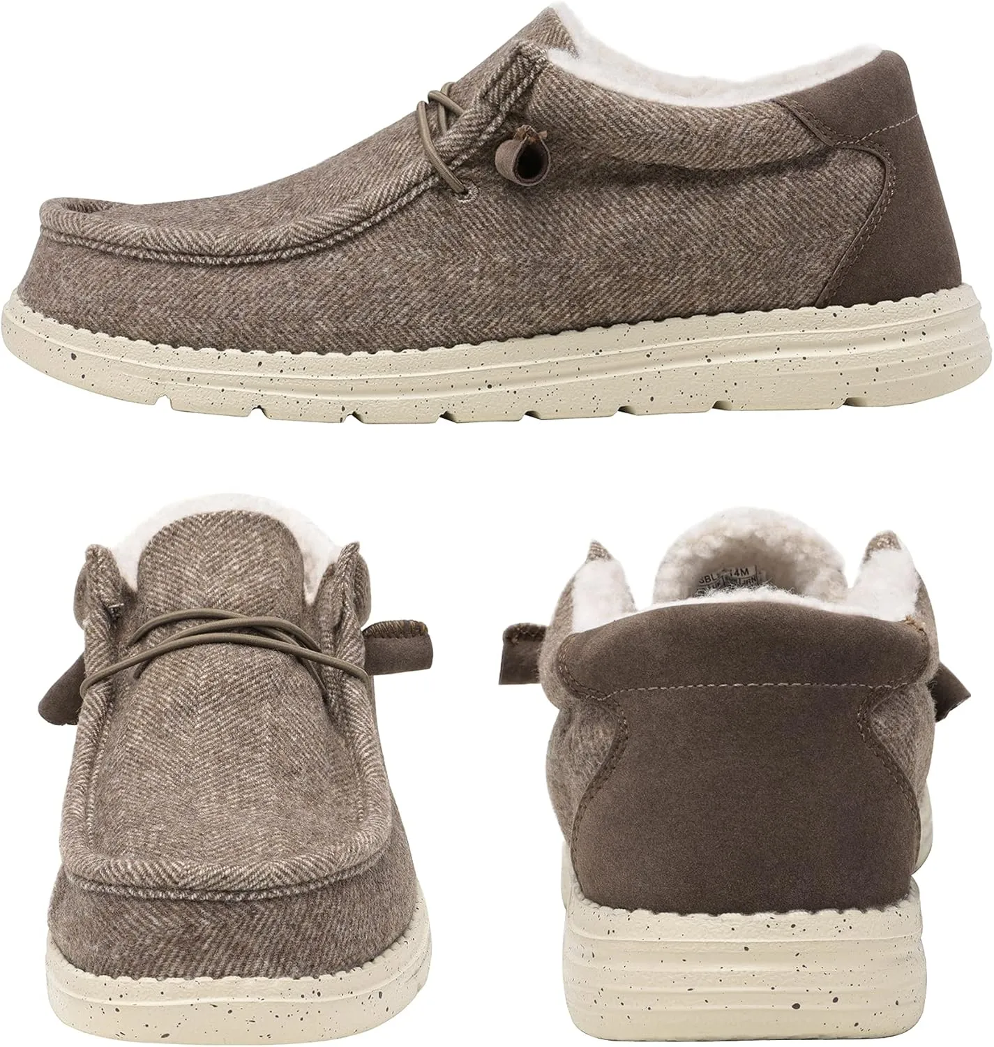 Bruno Marc Men's Slip-on Faux Fur Lined Loafers Casual Shoes