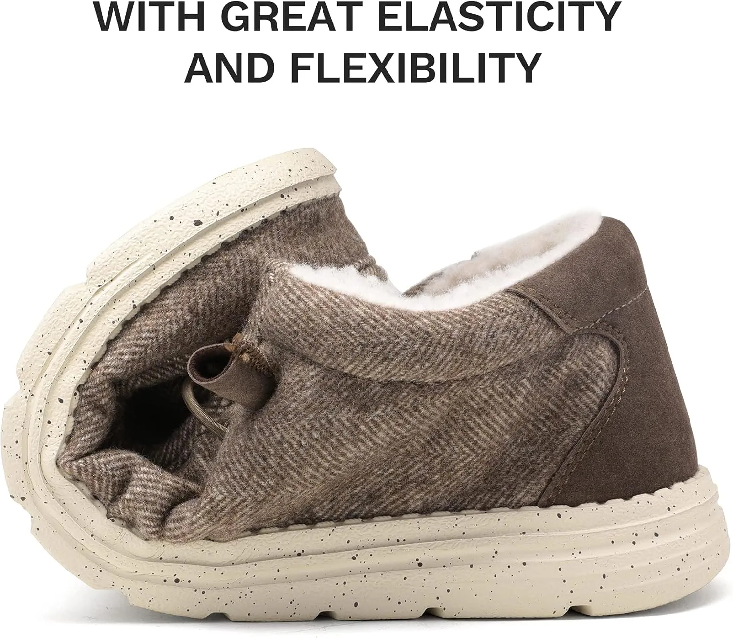 Bruno Marc Men's Slip-on Faux Fur Lined Loafers Casual Shoes