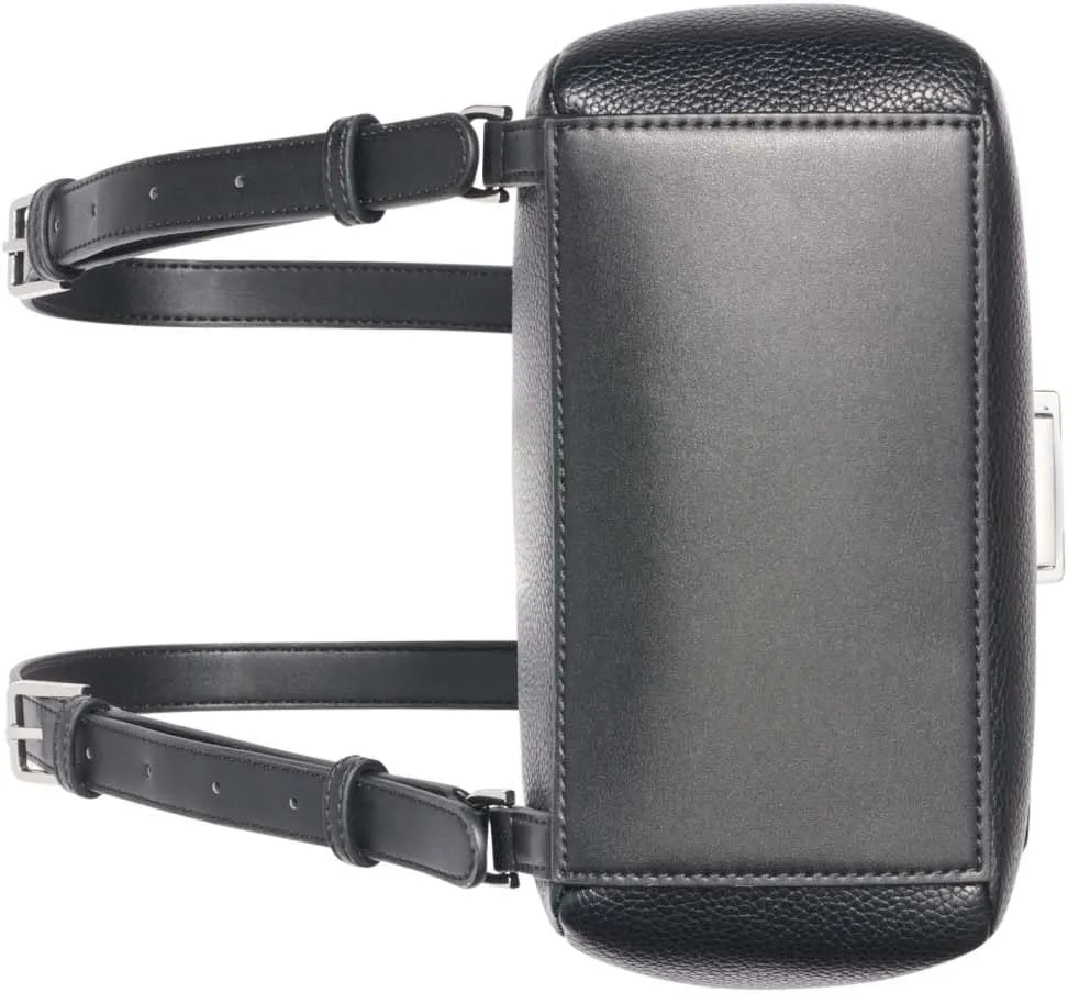 Calvin Klein Clove Triple Compartment Flap Backpack, Black/Silver, One Size