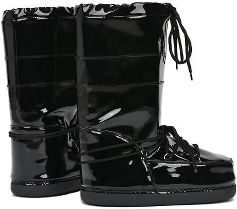 Cape Robbin Puffy Lace Up Mid Calf Cozy Winter Boots