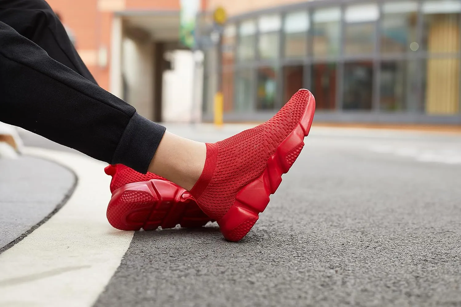 Casbeam Womens Running Shoes Ladies Slip on Tennis Walking Sneakers Lightweight Breathable Comfort Work Gym Trainers Stylish Shoes