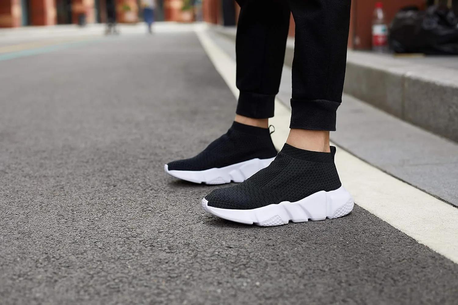 Casbeam Womens Running Shoes Ladies Slip on Tennis Walking Sneakers Lightweight Breathable Comfort Work Gym Trainers Stylish Shoes