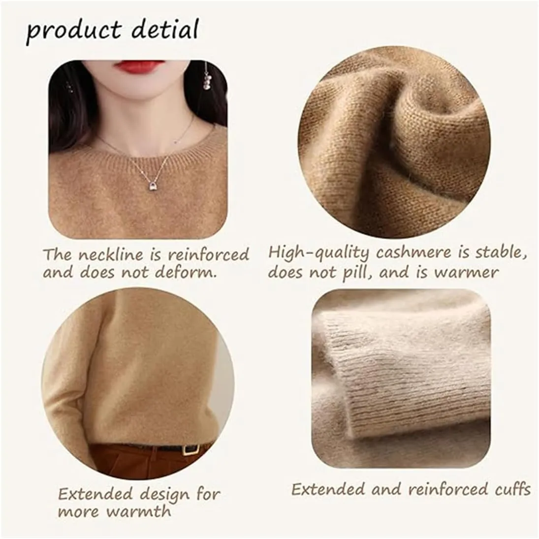 Cashmere Sweaters for Women, Womens 100% Cashmere Sweater, Fall/Winter Cashmere Sweaters, Warm, Cozy, Soft