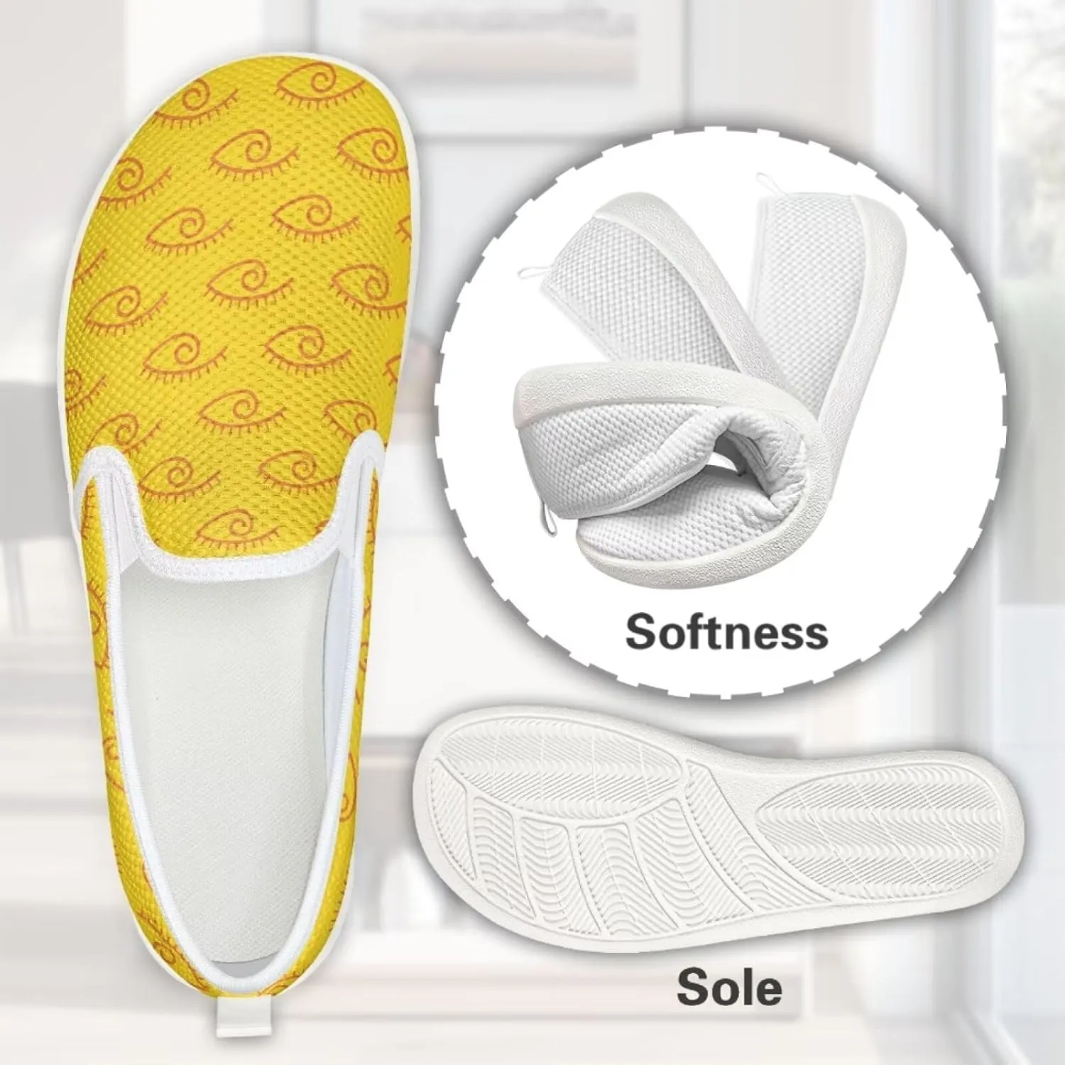 chaqlin Driving Loafers Fashion Women Mesh Flat Shoes Non Slip Wide Width Athletic Sneakers for Men Work Office Clipper