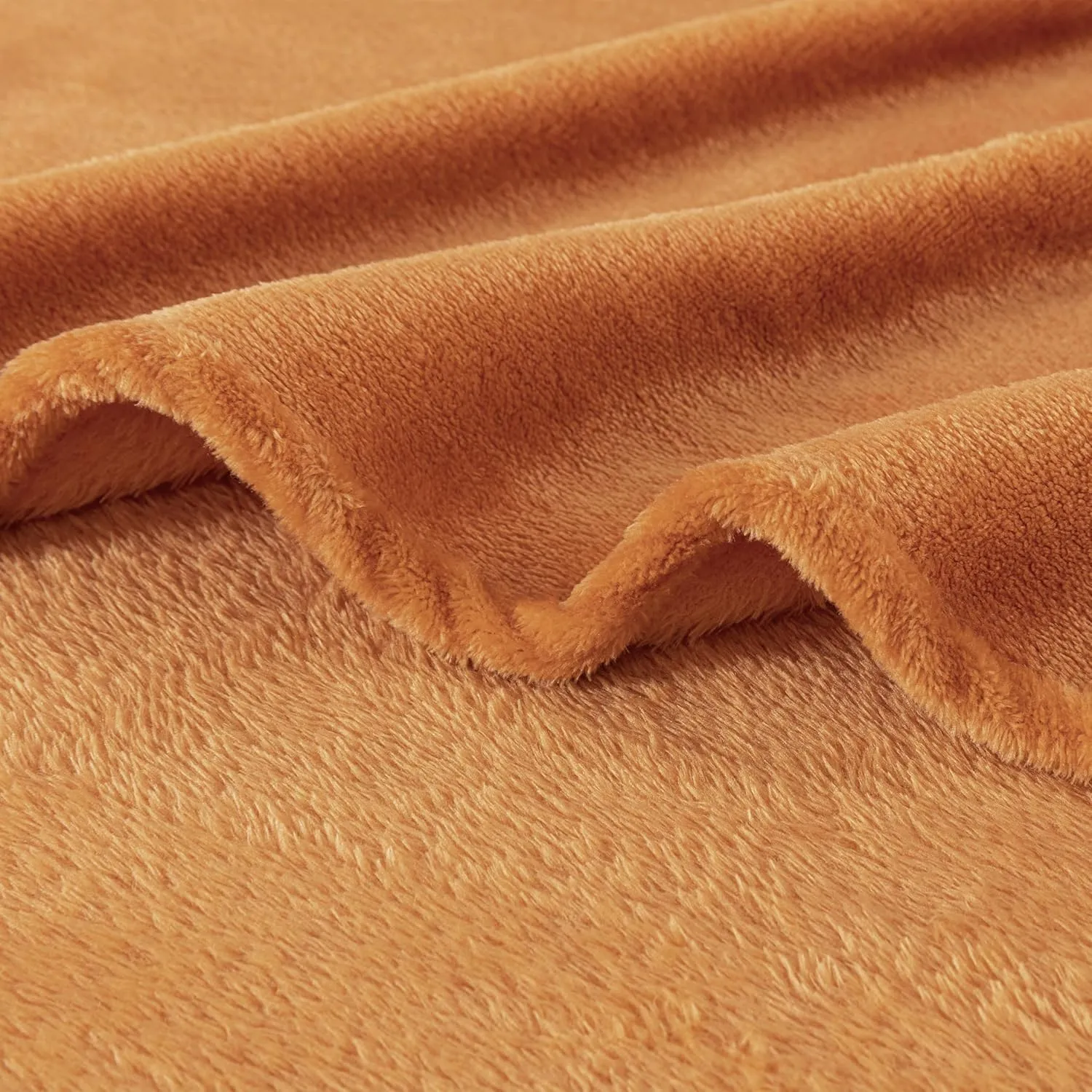 Chezmoi Collection Extra Soft Fleece Sheet Set Queen, Microplush Non-Pilling Velvety Bed Sheet, Deep Pocket - Lightweight All Season Warmth, Queen, Marigold