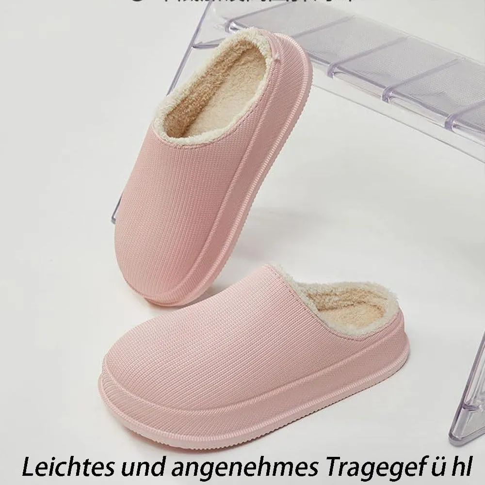 Cloud Slippers for Women, Pillow Warm Fluffy Cushioned Thick Sole House Shoes Anti-Skid Cozy Plush Slides