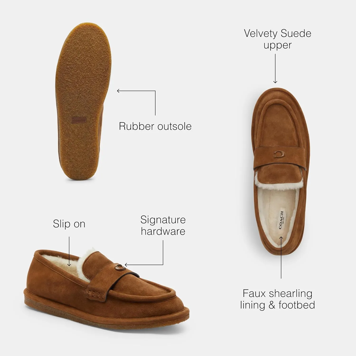 COACH Women's Forest Slipper