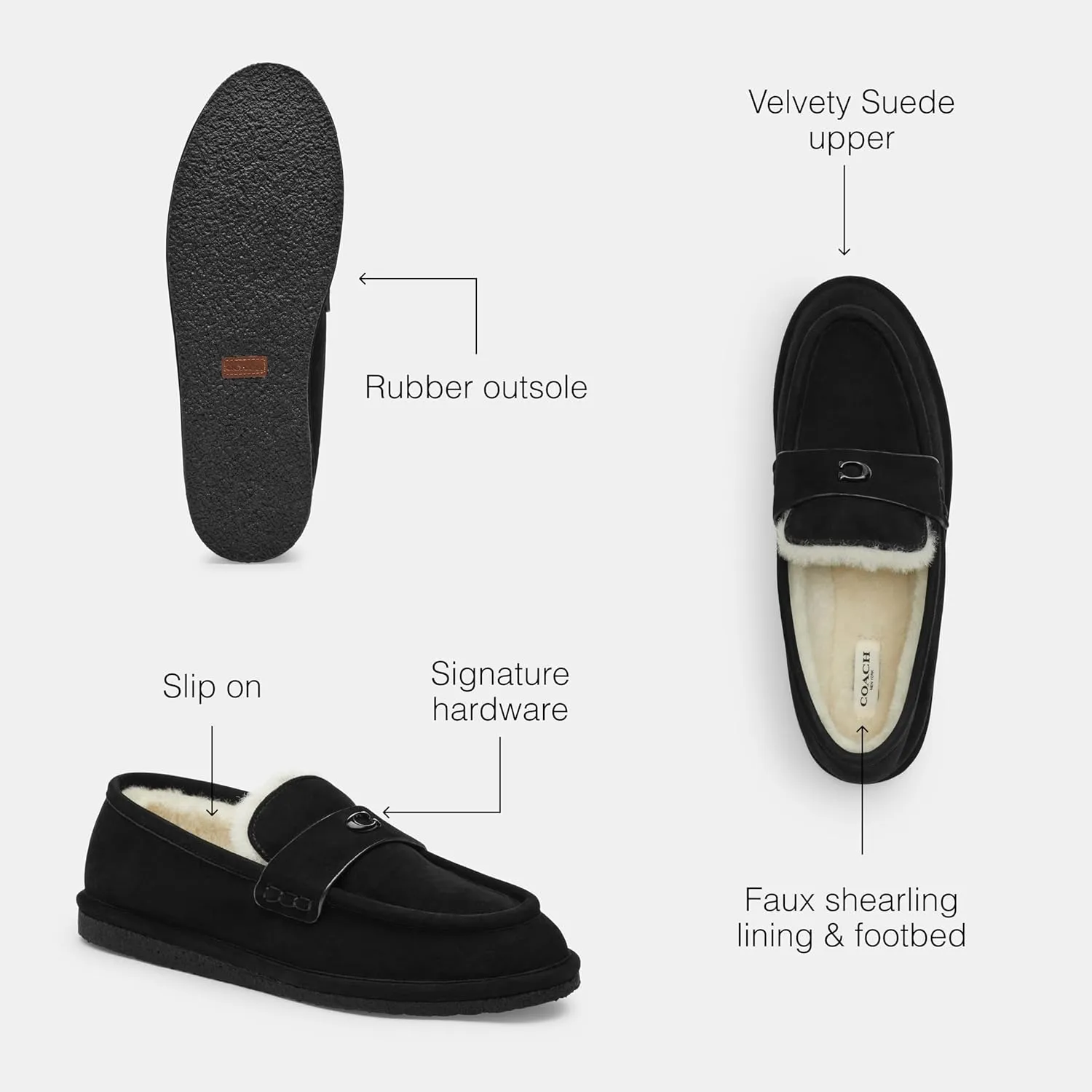 COACH Women's Forest Slipper