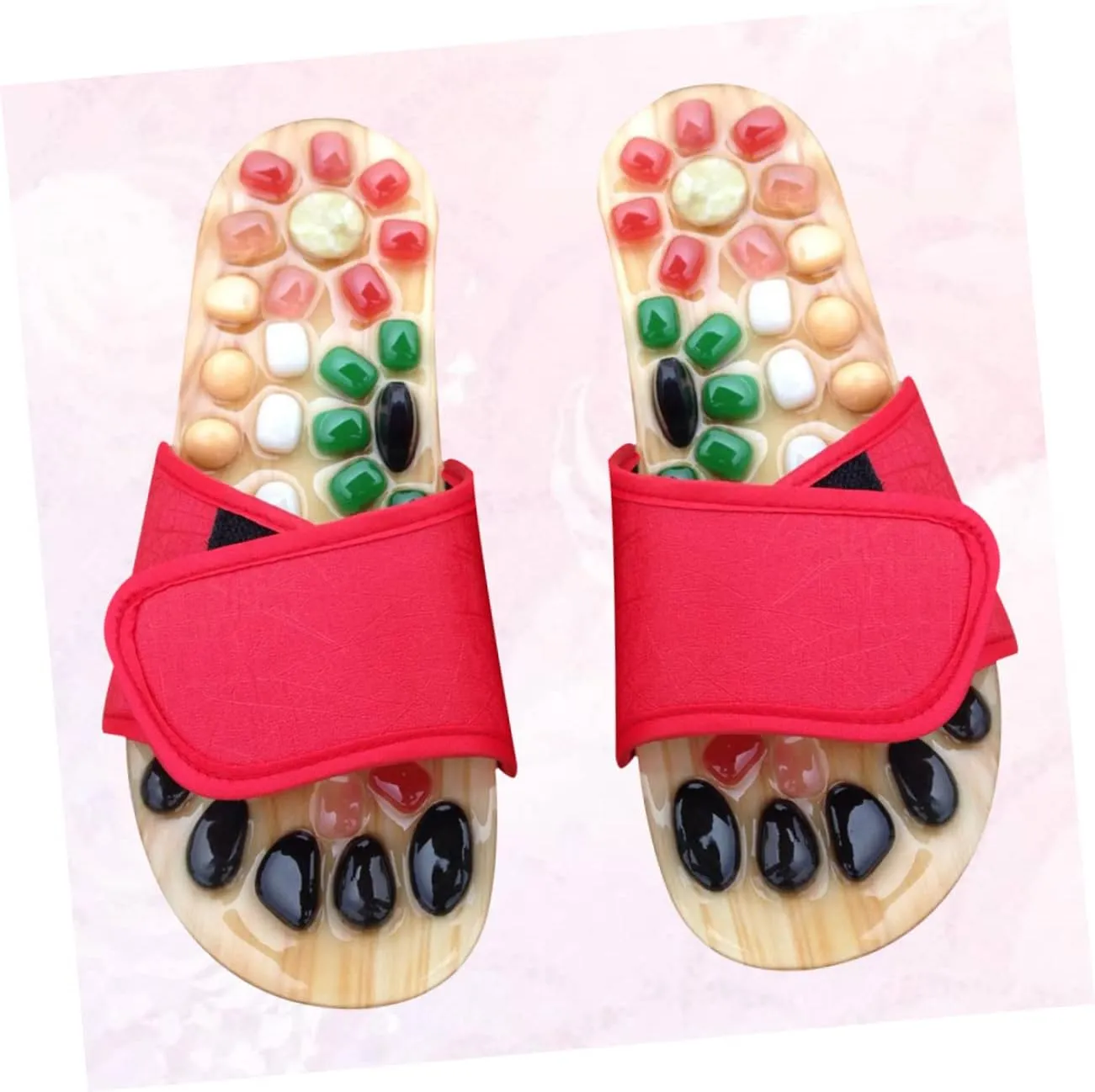 Cobblestone Foot Massager Slippers Leg Massager for Circulation Size 37-38
