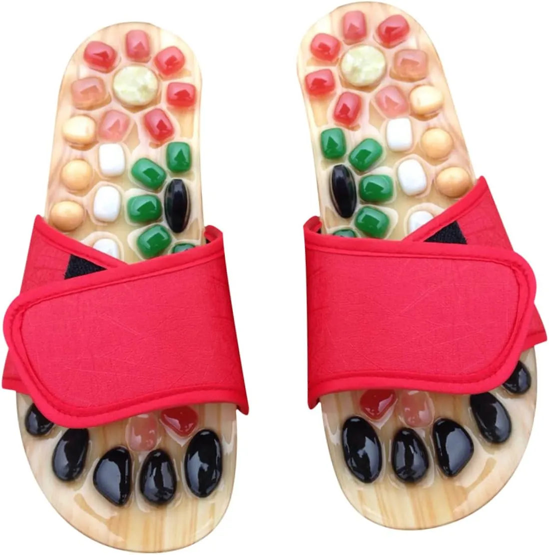 Cobblestone Foot Massager Slippers Leg Massager for Circulation Size 37-38