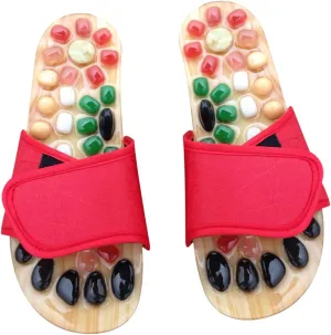 Cobblestone Foot Massager Slippers Leg Massager for Circulation Size 37-38