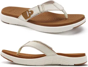 COFACE Flip Flops for Women with Arch Support Beach Thong Sandals for Woman Adjustable Fashion Orthopedic Sandal Outdoor