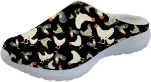 Coloranimal Cute Animal Floral Pattern Pull On Slippers for Women Beach Flat Shoes