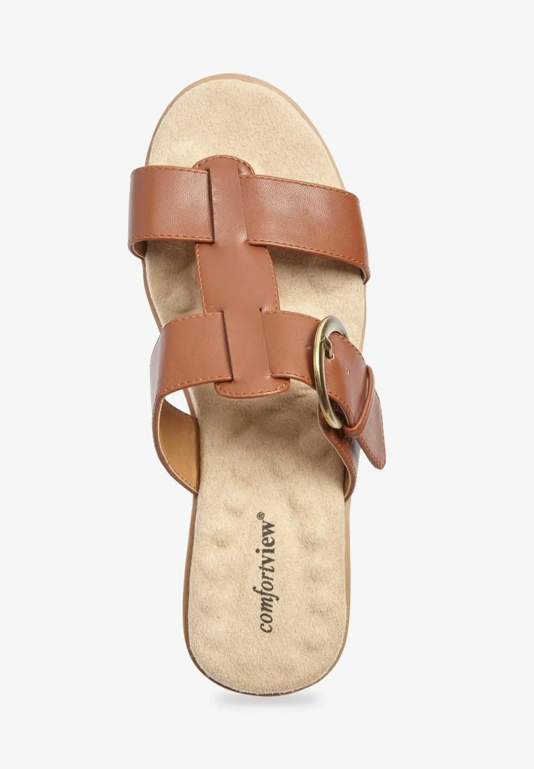 Comfortview Women's The Dawn Slip On Sandal (Wide Widths Available)