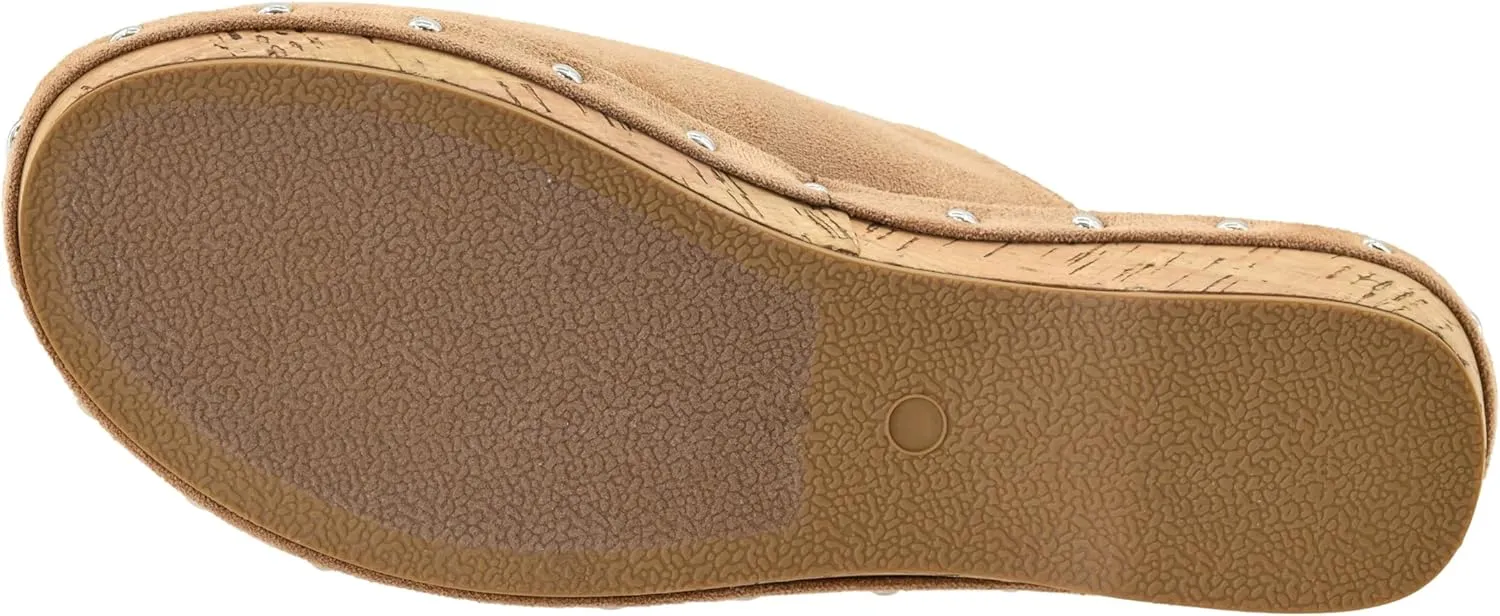Corkys Footwear Newbie 1.75-Inch Platform Wedges Memory Foam Cushioned Slip-On with Chic Stud Detailing Stylish Comfort for Fall