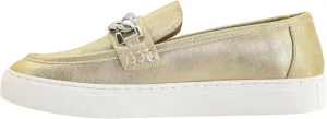 Corkys Footwear Women's Chain Reaction Slip on Fashion Sneaker - Featuring a Chain Detail on The Upper, A Moc Toe, and A Comfortable Insole for All Day Wear - Raffia, Size 11