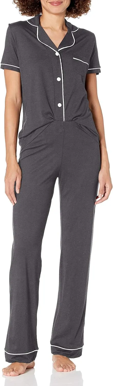Cosabella Women's Bella Shortsleeve Top & Pant Pajama Set