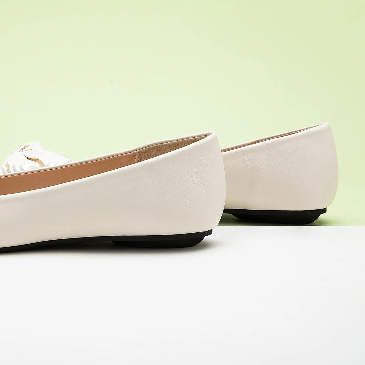 C.Paravano Pointy Bow Flats Women's Flats Comfortable Stylish Slip-On Shoes for Casual and Office