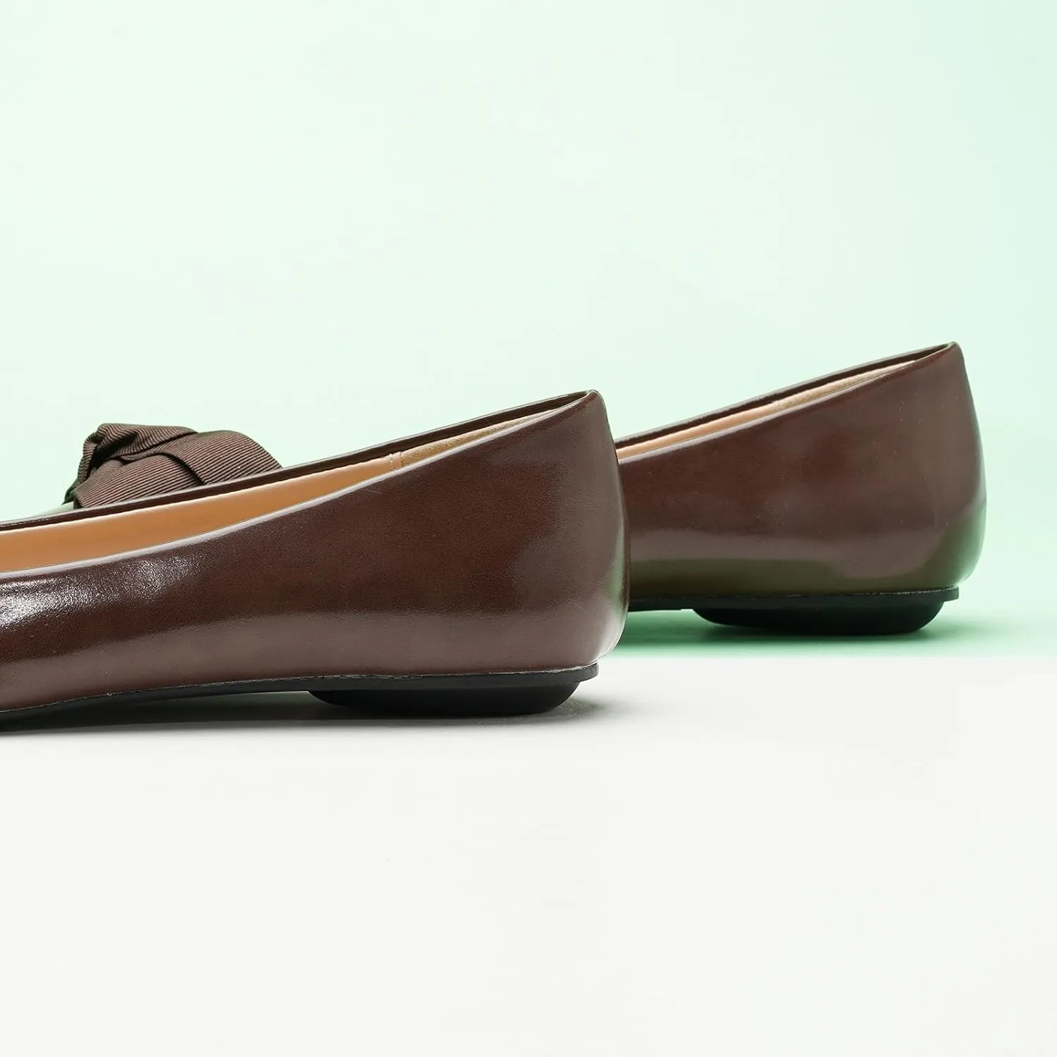 C.Paravano Pointy Bow Flats Women's Flats Comfortable Stylish Slip-On Shoes for Casual and Office