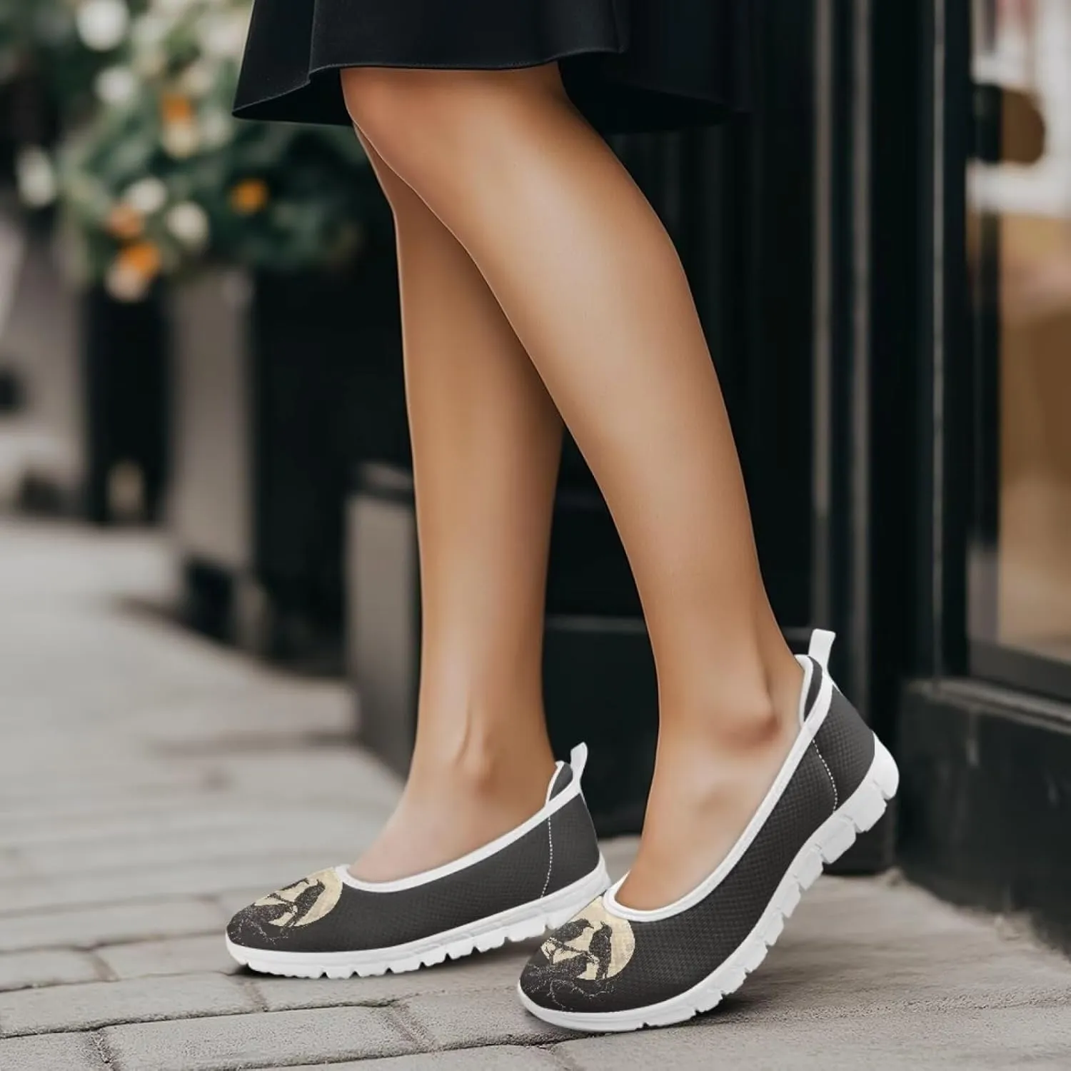 Creative Various Bird Prints Walking Shoes Women Dressy Slip On Ballet Flats Shoes Stylish Fit Comfort Casual Sneakers Daily Wear