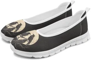 Creative Various Bird Prints Walking Shoes Women Dressy Slip On Ballet Flats Shoes Stylish Fit Comfort Casual Sneakers Daily Wear