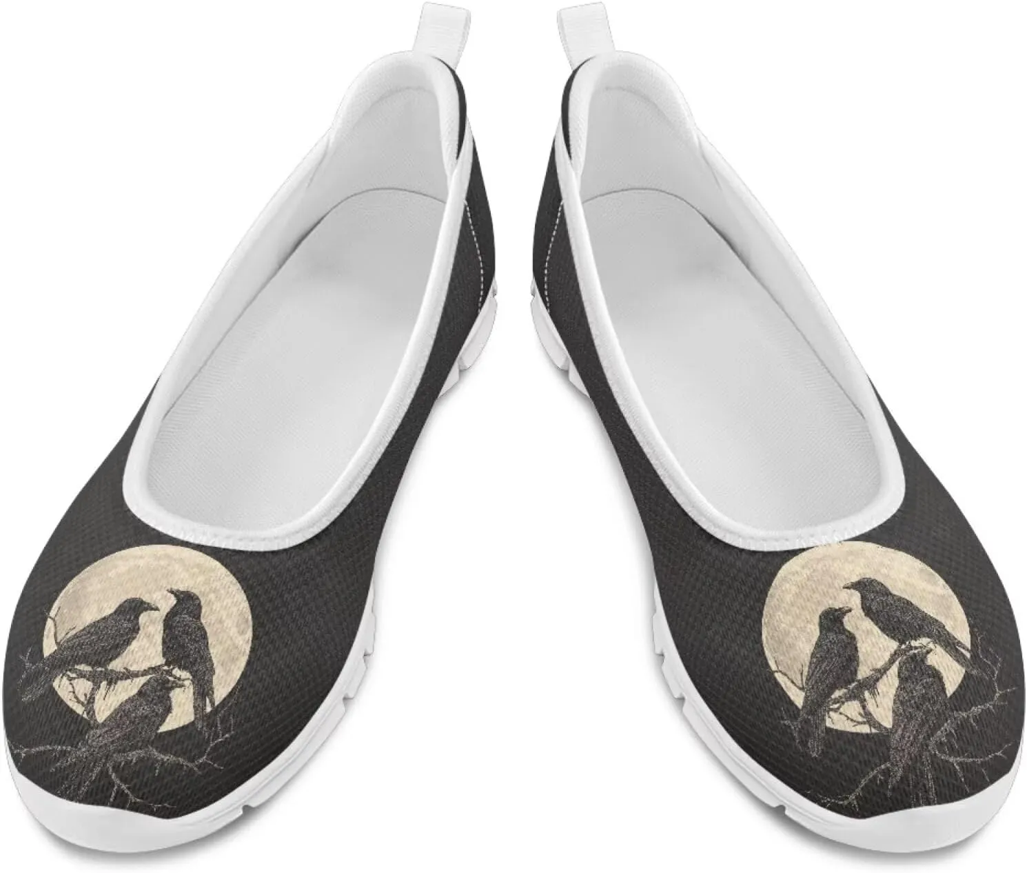 Creative Various Bird Prints Walking Shoes Women Dressy Slip On Ballet Flats Shoes Stylish Fit Comfort Casual Sneakers Daily Wear
