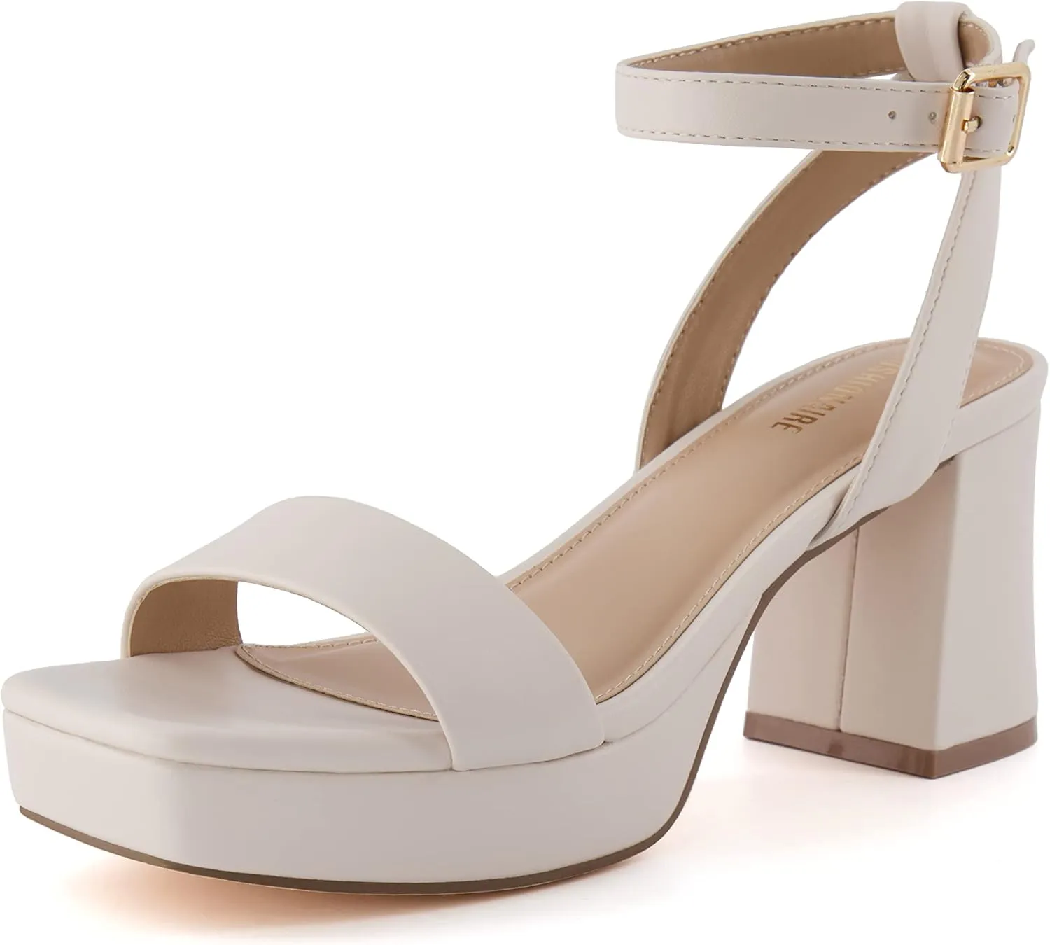 CUSHIONAIRE Women's Cherry platform dress sandal  Memory Foam and Wide Widths Available