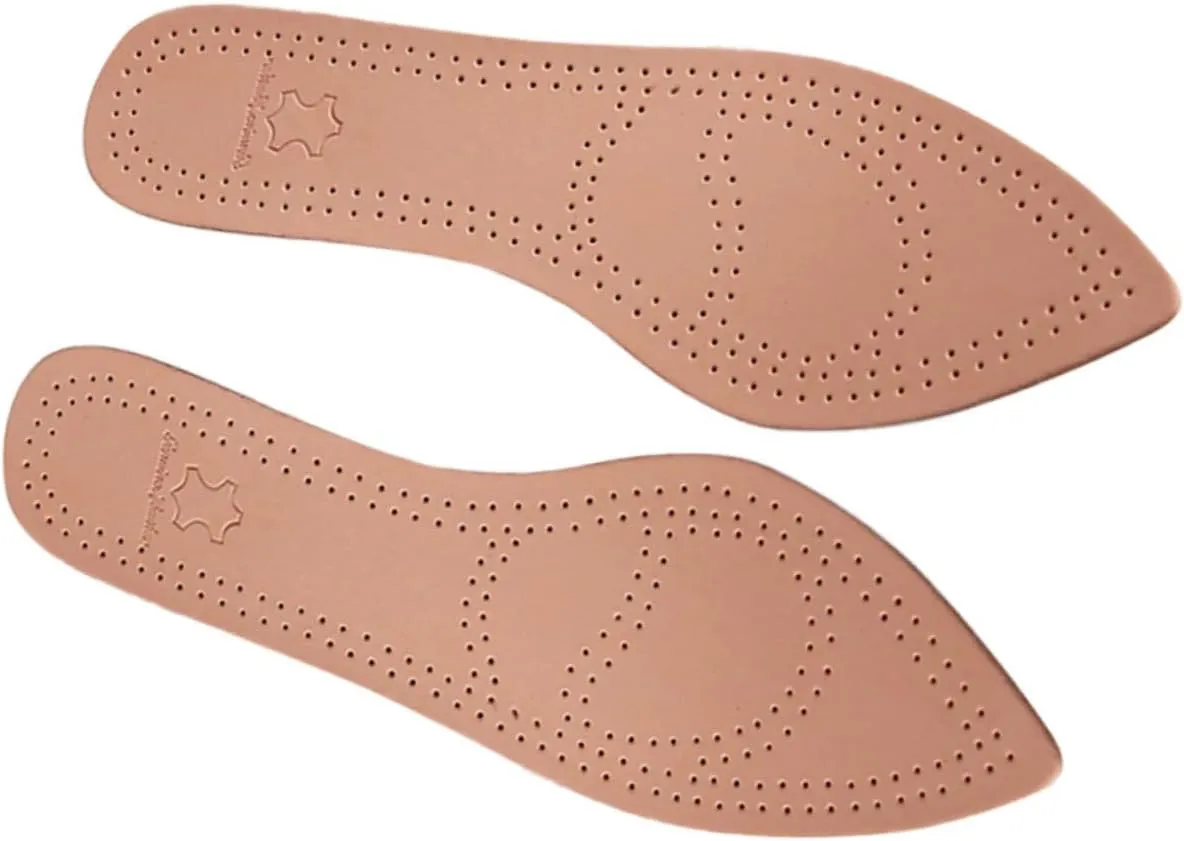 Cushioned High Heel Inserts Breathable - Latex Leather Women's Foot Care Insoles Size 39-40