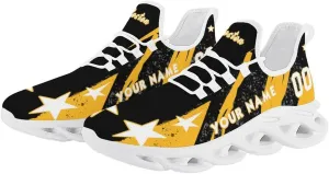 Custom Men's Sneakers Hockey Name & Number Breathable Fan Gift for Men Women Athletic Gym Slip-on Shoes Personalized White Black