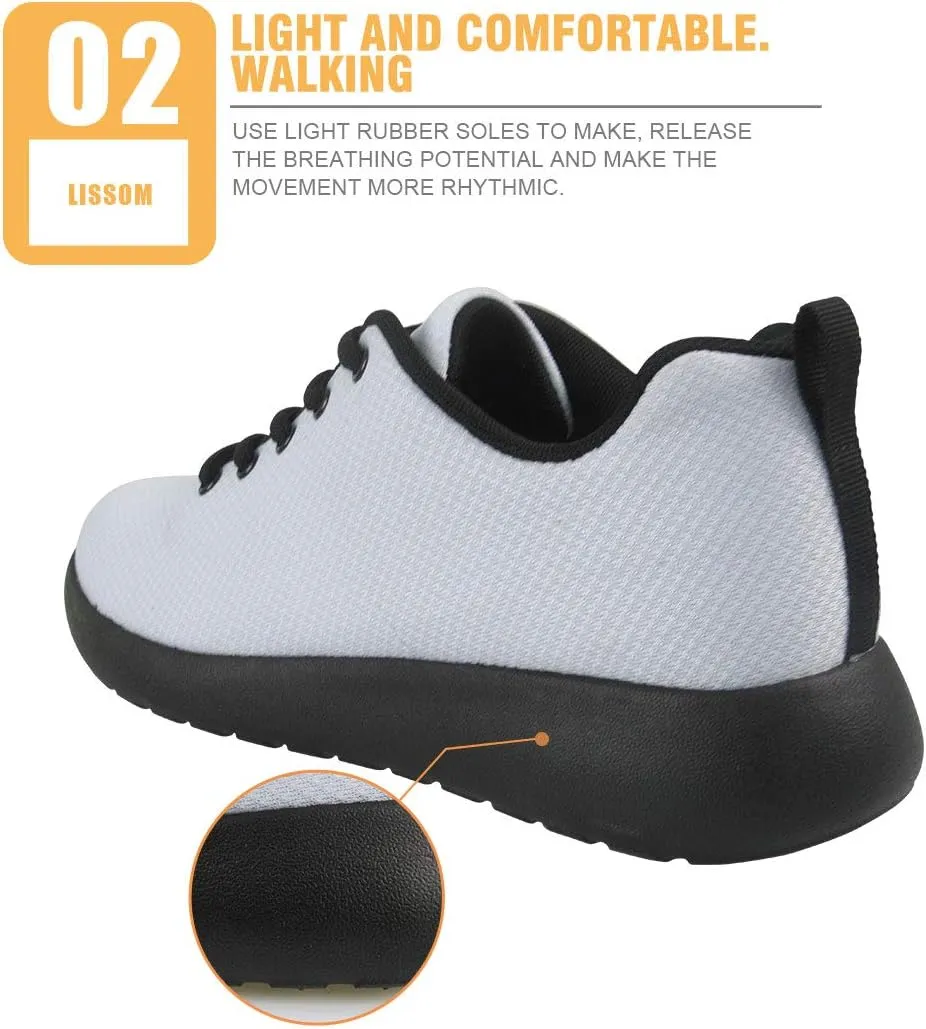 Customized Women Running Shoes for Large Capacity, Breathable Running Shoes Sports Shoes Jogging Shoes for Teen Girls, Fashion Outdoor Sport Assistant, Easy to Wash