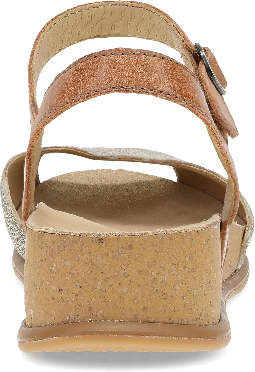 Dansko Cass Peep-Toe Wedge Sandal for Women -Low Profile Wedge with Arch Support, Adjustable Fit for Walking Comfort