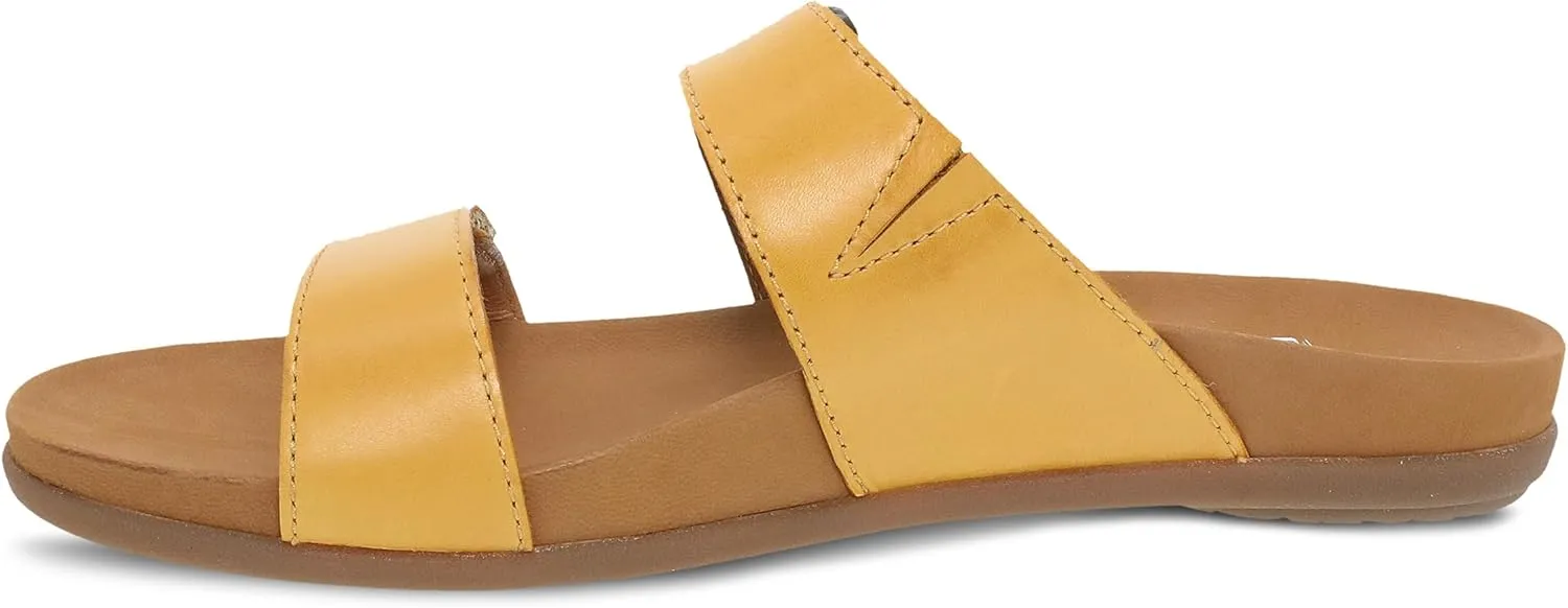 Dansko Justine Adjustable Sandal for Women - Leather Linings and Uppers for All-Day Comfort - Dual-Density EVA Footbed and Lightweight Rubber Outsole for Long-Lasting Wear