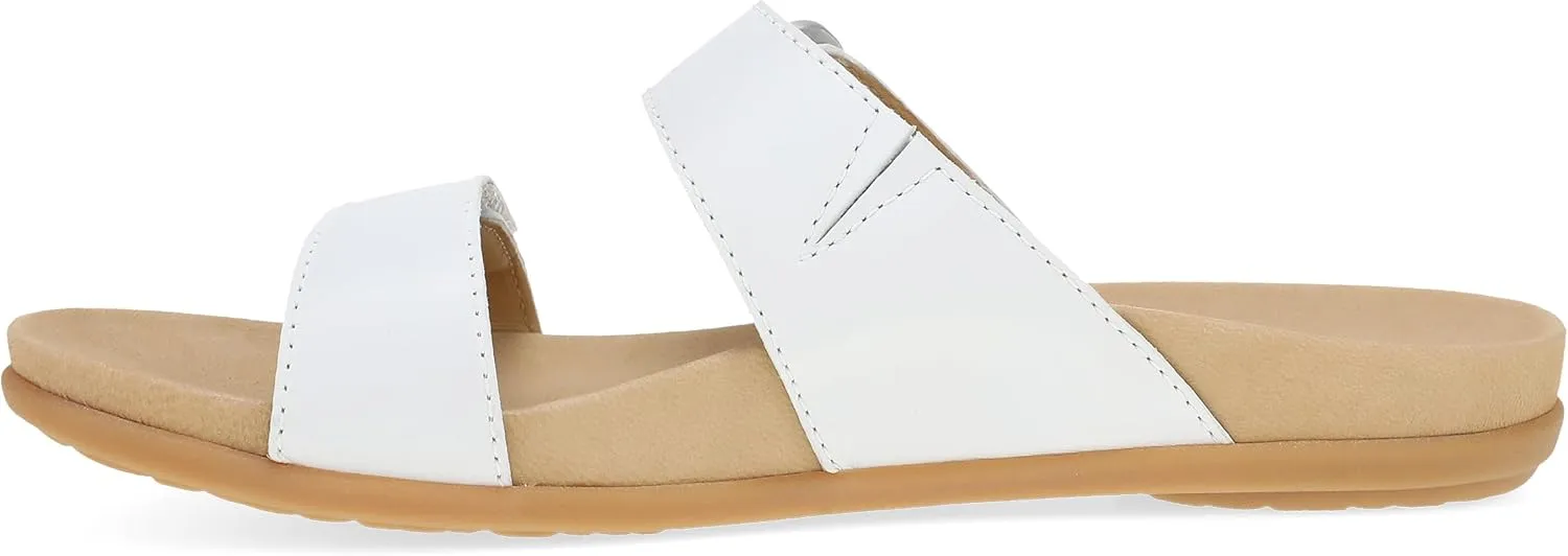Dansko Justine Adjustable Sandal for Women - Leather Linings and Uppers for All-Day Comfort - Dual-Density EVA Footbed and Lightweight Rubber Outsole for Long-Lasting Wear