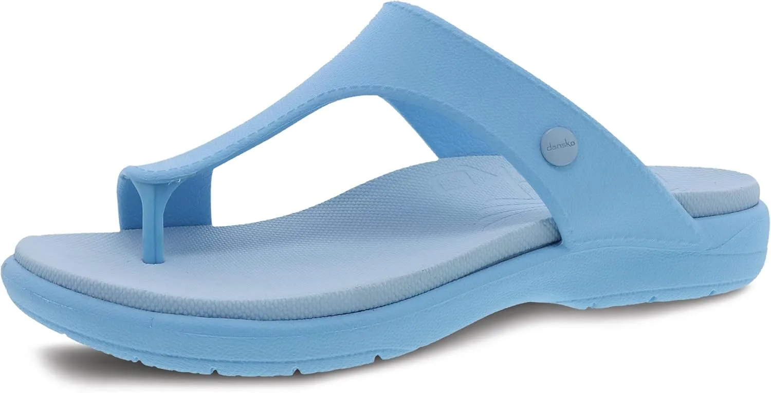 Dansko Krystal Slip-On Thong Sandal for Women – Lightweight and Durable, Easy Clean Molded EVA –Natural Arch Technology for Added Support
