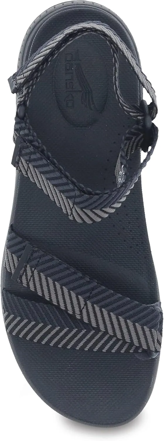 Dansko Racquel Fully Adjustable Sport Sandal for Women – Lightweight EVA Midsole and Rubber Outsole – Natural Arch Technology for Added Support – Hook and Loop Closures