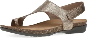 Dansko Reece Sandal for Women - Memory Foam and Cork Footbed for Comfort and Arch Support - Lightweight Rubber Outsole for Long-Lasting Wear- Versatile Casual to Dressy with Hook & Loop Strap